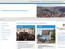 Tablet Screenshot of kirchenbezirk-blaubeuren.de